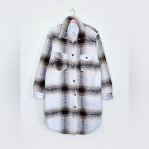 JOIE Plaid Shacket